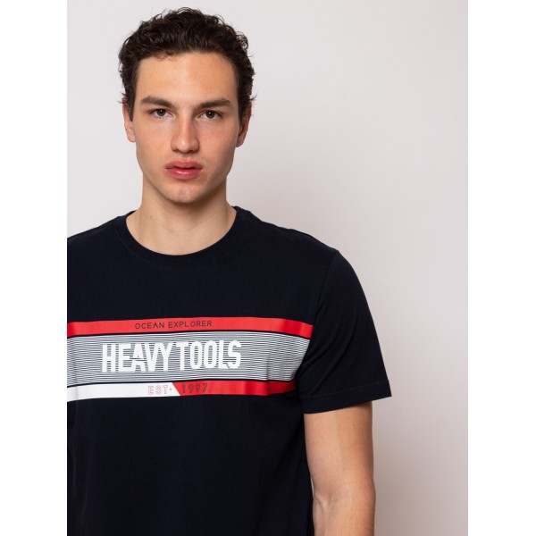 Heavy Tools MEDIUM Férfi póló / navy