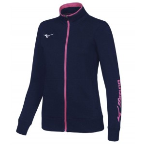 Mizuno Mizuno Sweat FZ Jacket Női cipzáras pulóver / Navy