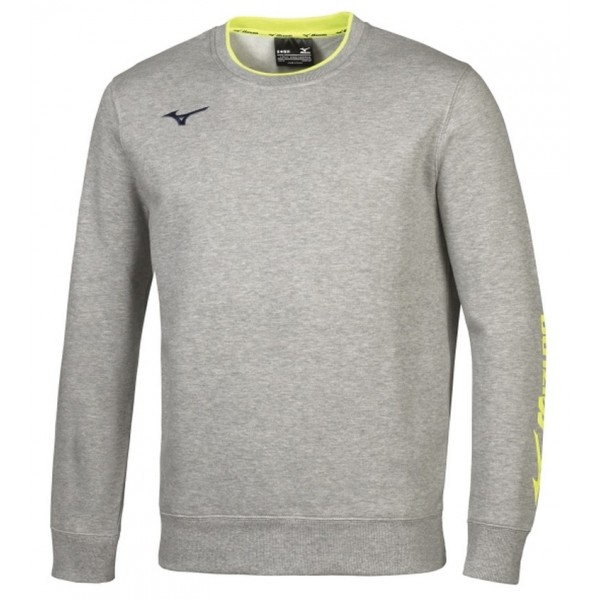 Mizuno Mizuno Sweat Crew Férfi pulóver / Heather Grey