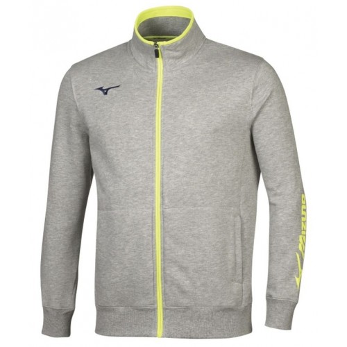 Mizuno Mizuno Sweat FZ Jacket Férfi cipzáras pulóver / Heather Grey