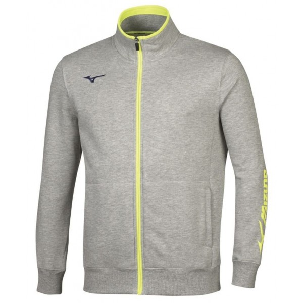 Mizuno Mizuno Sweat FZ Jacket Férfi cipzáras pulóver / Heather Grey