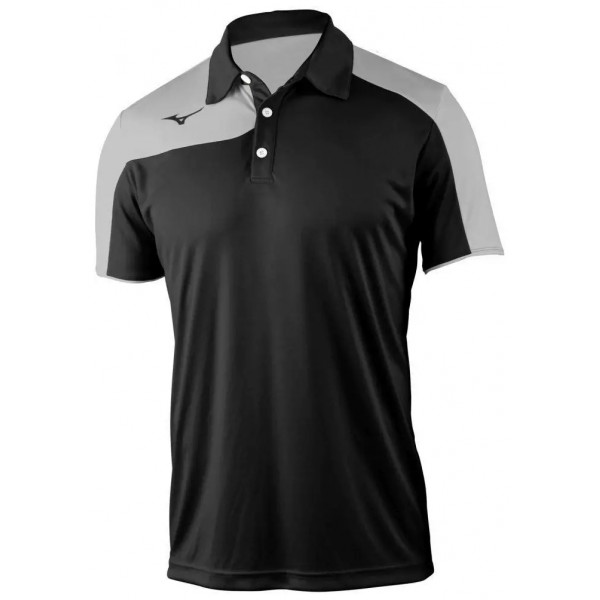 Mizuno Kobe Trn Polo Férfi rövid ujjú galléros póló - Black